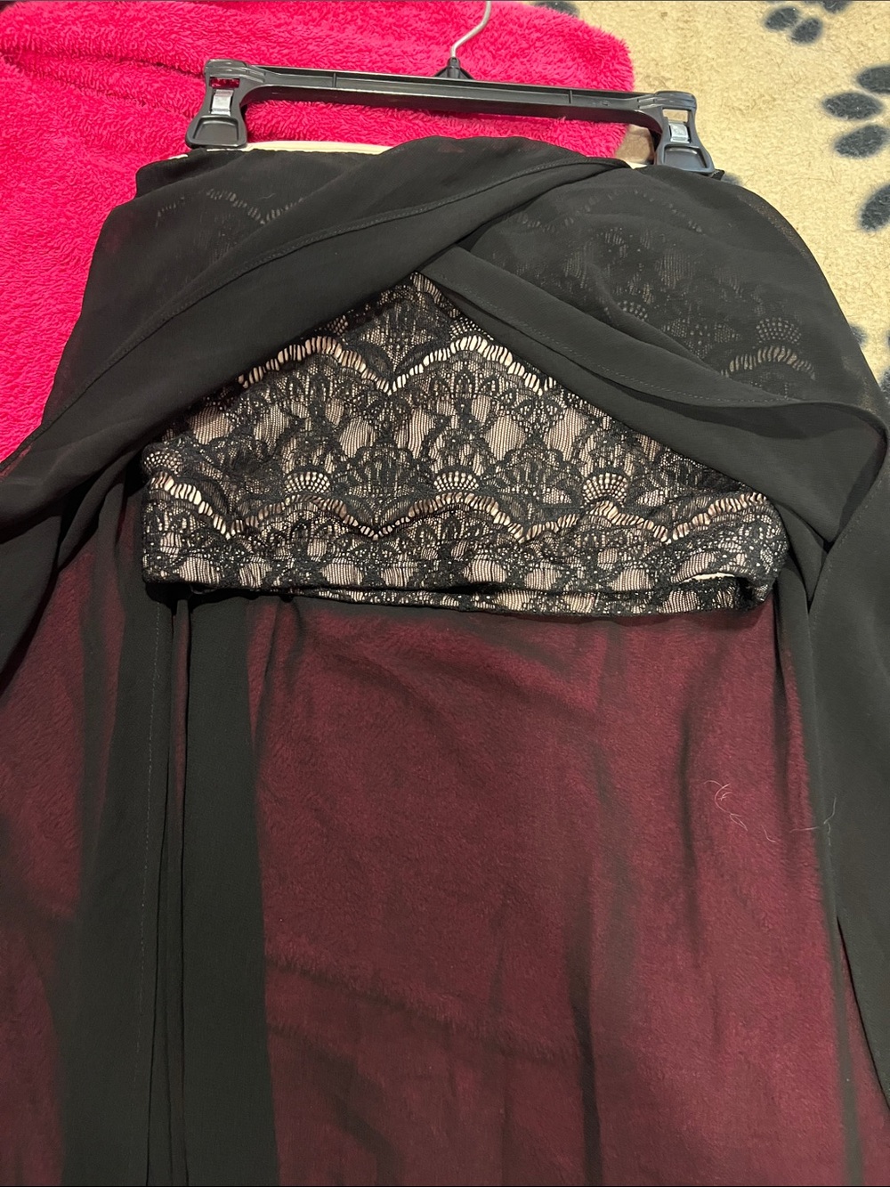 NWT bebe Black Asymmetrical Chiffon High-Low Dress - Picture 15 of 15